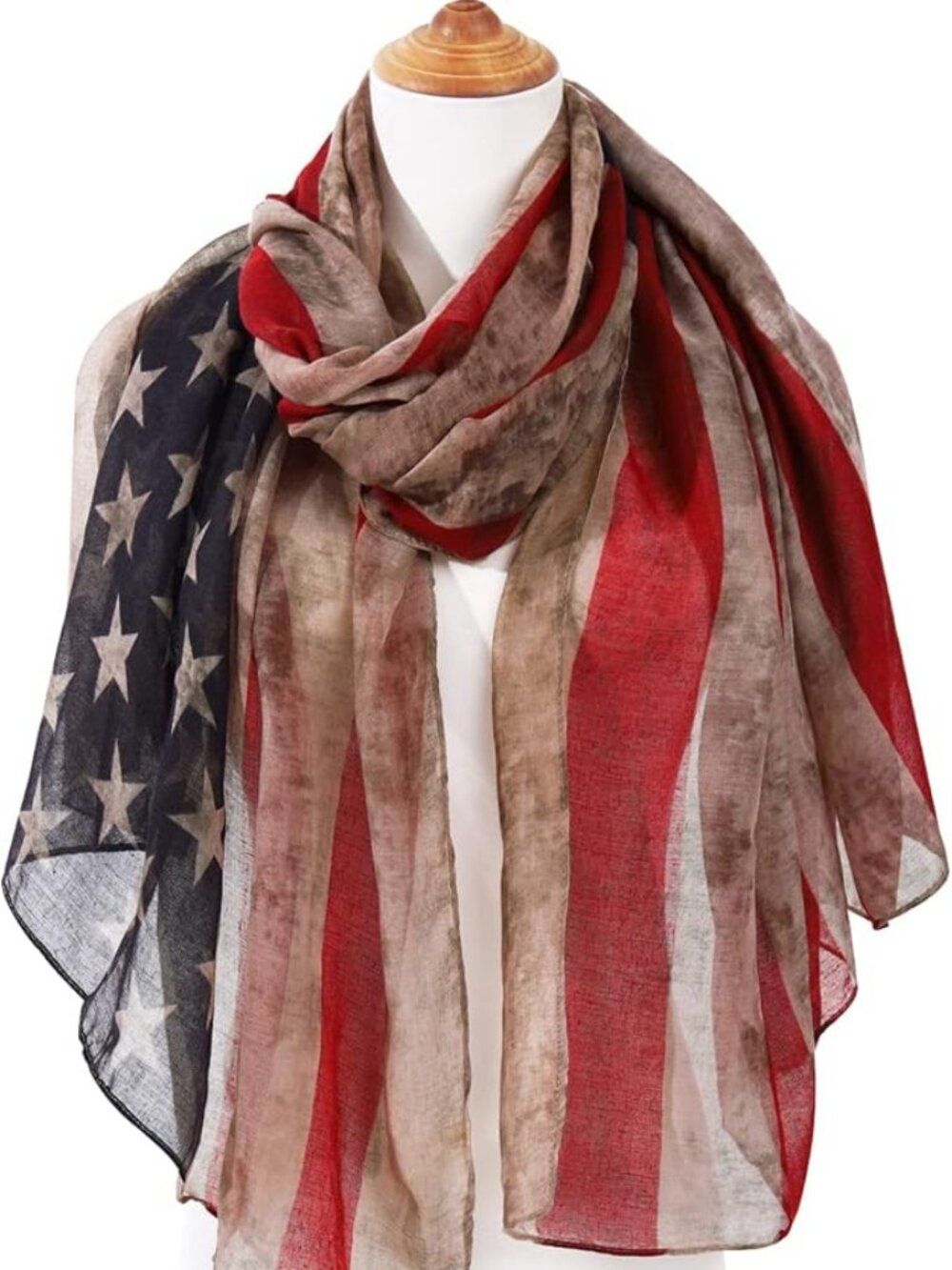 USA FLAF Fashion Scarf for Women Lightweight Scarves Shawl Wrap